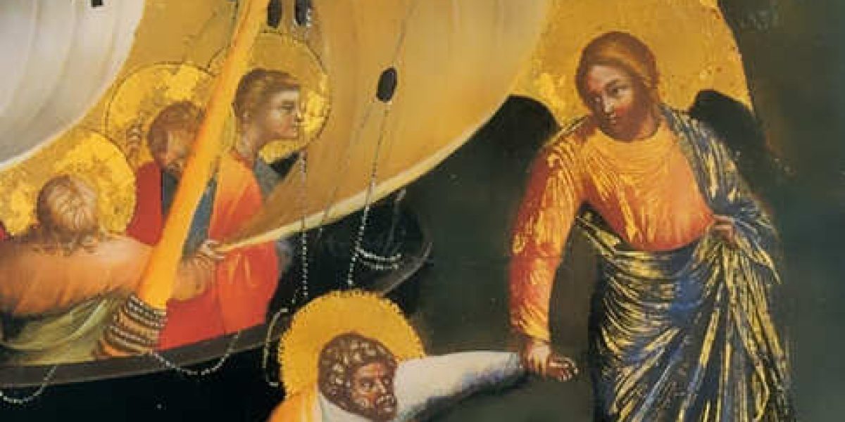 16_Lorenzo_Veneziano_Christ_Rescuing_Peter_from_Drowning._1370_Staatliche_Museen_Berlin_pierre.